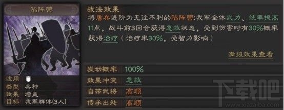 三国志战略版陷阵营怎么玩 陷阵营战法攻略