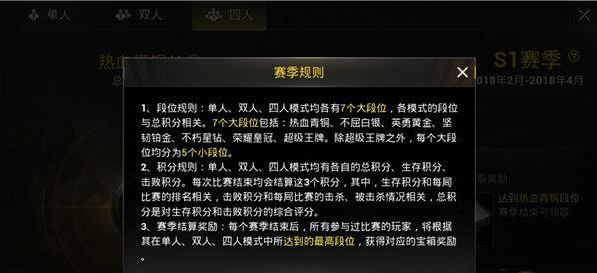 绝地求生刺激战场S1赛季什么时候结束 绝地求生刺激战场S1赛季奖励一览