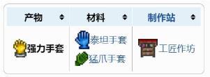 泰拉瑞亚强力手套合成表分享 泰拉瑞亚强力手套合成路线一览